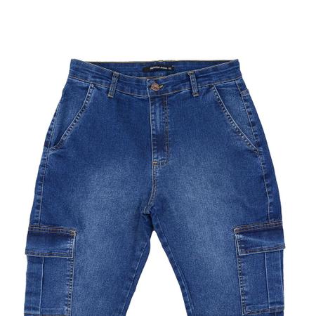 Calça Jeans Masculina Recuzza Cargo Azul Marinho - 10743 - Calças Jeans  Masculina - Magazine Luiza