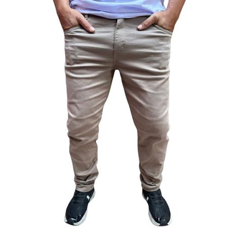 Imagem de calça jeans masculina sarja e masculino slim skinny top com lycra sarja e jeans premium lançamento