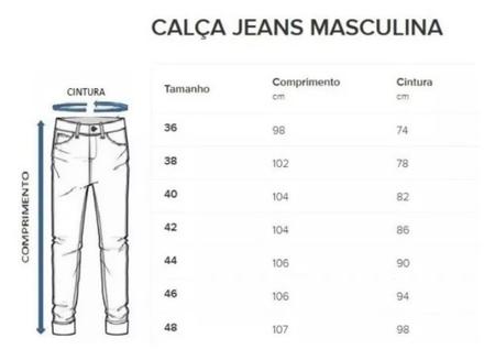 Imagem de Calça Jeans Masculina Slim Elastano  Premium - Preta