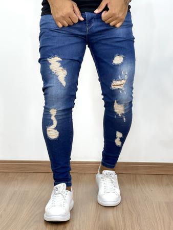 Calça jeans hotsell escura destroyed