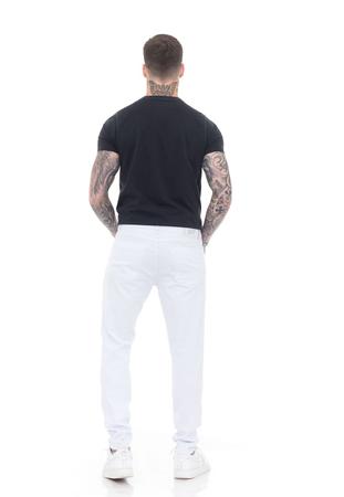 Imagem de Calça Jeans Mega Skinny Premium White Masculino - Branco