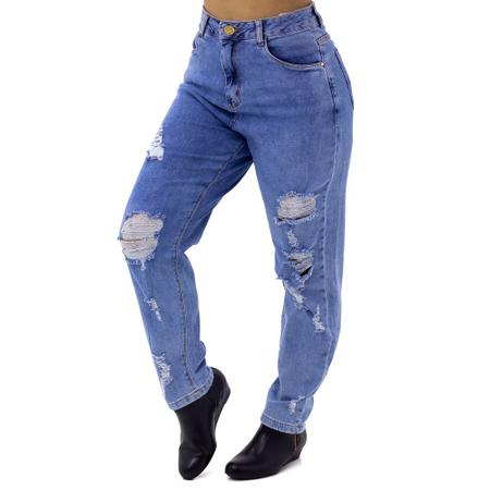 Calça jeans mom cintura alta 2025