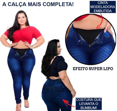 Calça Modeladora Plus Size Ketcia - daluzplussize