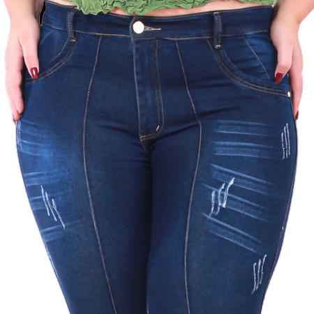 Imagem de Calça Jeans plus size cintura alta feminina 46 ao 54