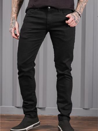 Calça jeans preta masculina - Recuzza - Calças Jeans Masculina