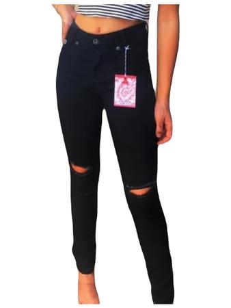 Calça jeans preta feminina infantil 2025