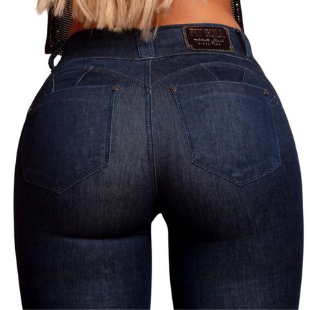 Imagem de Calça Jeans Skinny Azul com Empina Bumbum Pit Bull 64694