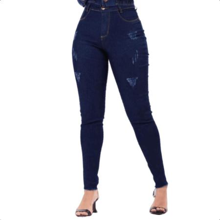 kit 4 Calças Jeans Feminina Skinny Cós Alto que empina Hot Pants Cintura  Alta Com Lycra Strech - Calça Jeans Feminina - Magazine Luiza