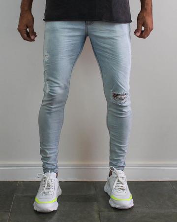 Cal a jeans skinny masculina destroyed creed Cal as Jeans