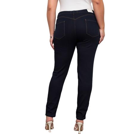 Imagem de Calça Jeans Skinny Plus Size Feminina Básica Lisa Cintura Alta 