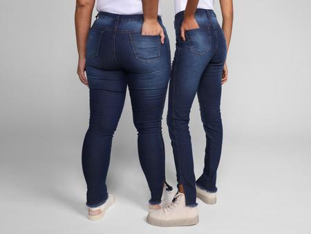 Imagem de Calça Jeans Skinny Vista Magalu Barra Desfiada