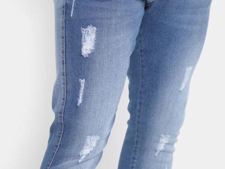 Imagem de Calça Jeans Vista Magalu Skinny Puídos