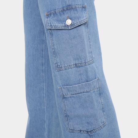 Imagem de Calça Jeans Wide Leg Sawary Feminina