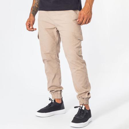 Calça de sarja hotsell masculina jogger kaki