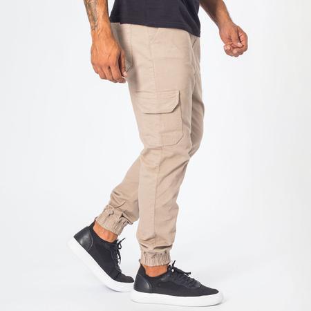 Calça jogger best sale masculina caqui