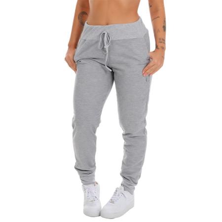 Imagem de Calça Jogger Mescla Feminina Fristyle Moletim Com Bolso