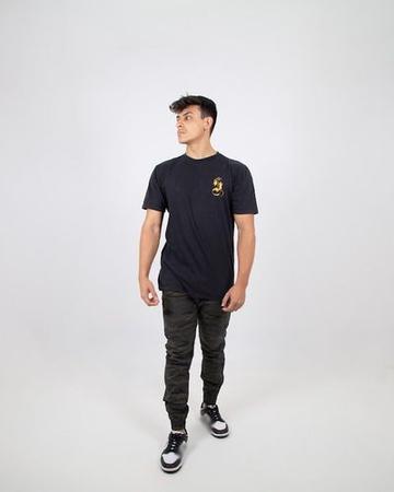 Imagem de Calça Jogger Sarja Masculina Jeans Camuflada Elastico Treino