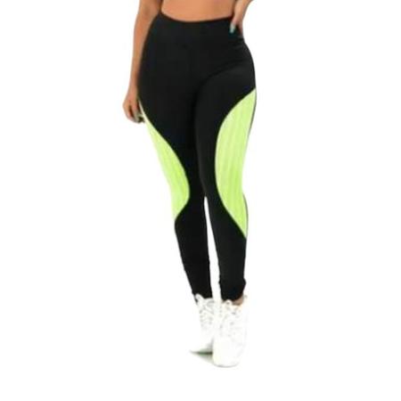 Imagem de Calça Leg Legging Fitness Treino Cós Alto Casual Cores 138