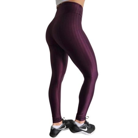 Tenda da Moda - Calça Legging feminina 3D Athletic Shine para treino  academia