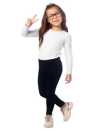 Calça Legging Infantil Menina em Malha Básica