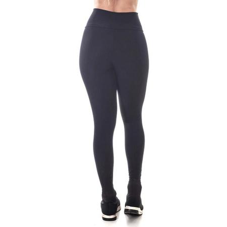 Calça Legging Poliéster Preta Básica - Avvi