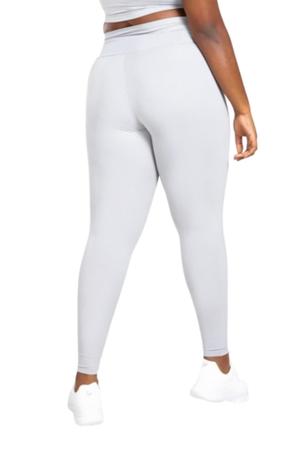 Calça Legging Branca Enfermagem Plus Size Em Suplex G1 G2 G3