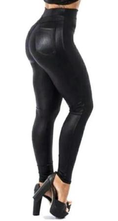 Leggin couro hotsell