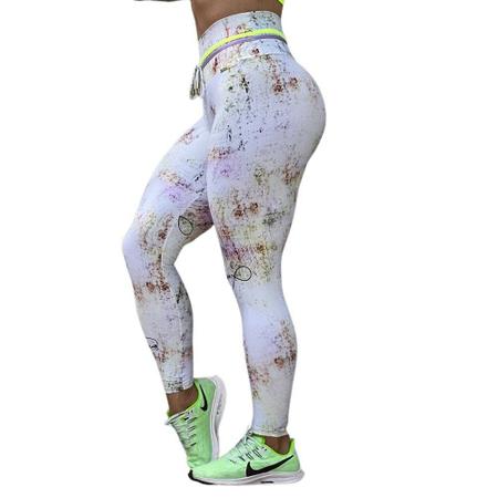 Calça Legging Style Empina Bumbum Glossy Celeste Moving - Moving Fitness -  Calça Legging - Magazine Luiza