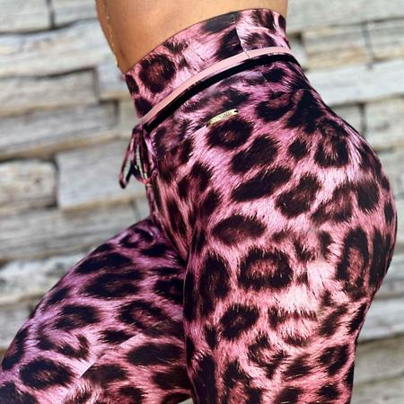 Calca Legging Empina Bumbum Jaguar Pink Exclusiva Moving - Moving