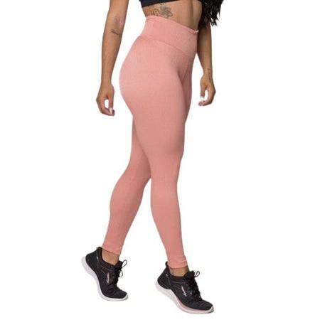 Imagem de Calça Legging Feminina Canelado 3D Dia a Dia Cintura Alta Zero Transparência Moda Fitness Caminhada