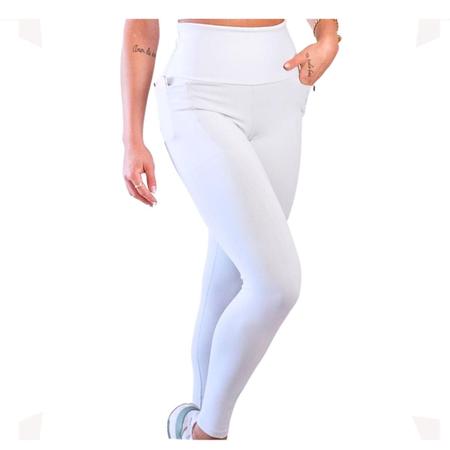 Legging branca GROSSA não fica transparente alta qualidade - tracos finos -  Calça Legging - Magazine Luiza