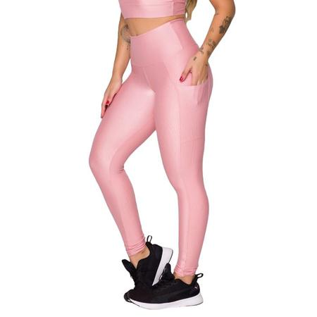 Calça Legging 3D Poliamida Básico Cintura Alta Grossa Fitness Academia