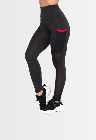 Calça Legging Fitness Rose Tela