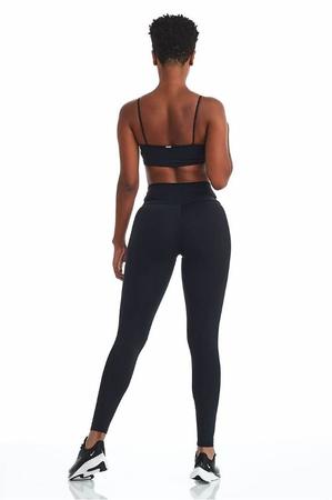 Calça Legging Fitness Caju Brasil Emana Classic Preto GG - Calça