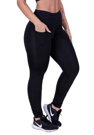 Calça legging preta montaria 2025