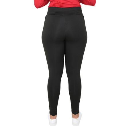 Imagem de Calça Legging Flanelada Feminina Com Bolso Térmica Forrada Suplex Cós Alto