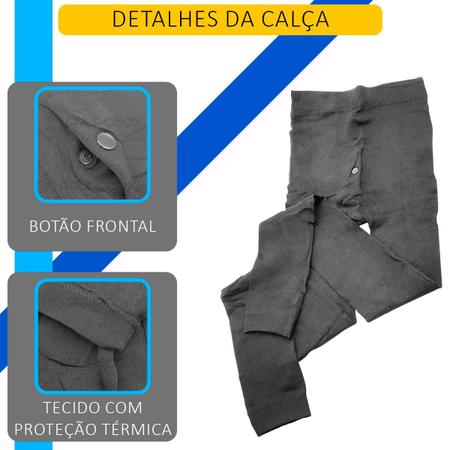 Calças Térmicas Felpudas Masculinas À Prova D'água