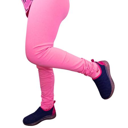 Calça Legging Infantil Com Glitter Rosa Escuro?