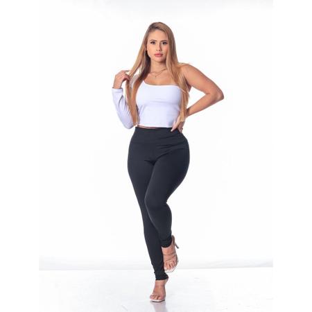 Calça Legging PREMIUM Feminina Preta Grossa Dia A Dia Valor De