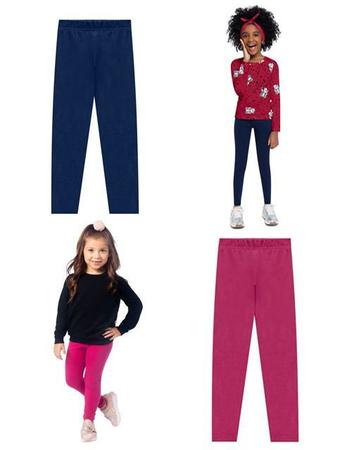 Calça Legging Infantil Menina em Cotton Colors