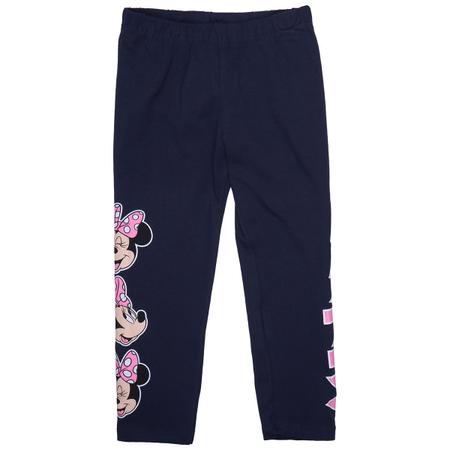 Calça Legging Infantil Minnie Mouse Disney Marinho