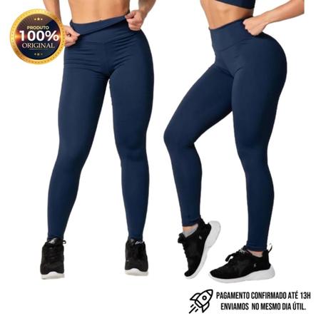 Calça Legging Azul - Não fica transparente