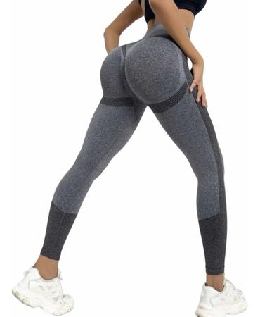 Calça Legging Levanta Bumbum Sem Costura Cintura Alta Feminino