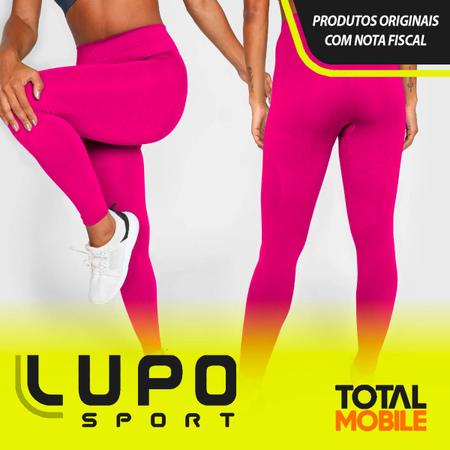 Kit 2 Calças Legging Lupo Sport Original Feminina Academia Leguin Legues  Fitness Levanta Bumbum - Preto+Azul claro