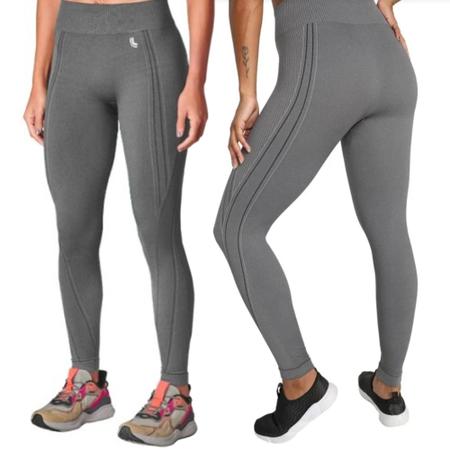 Calça Legging Lupo Max Feminino Cinza - Clínica do Tênis