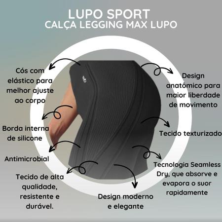 Calça Legging Esportiva Lupo Sport Feminina Adulto Leg Max