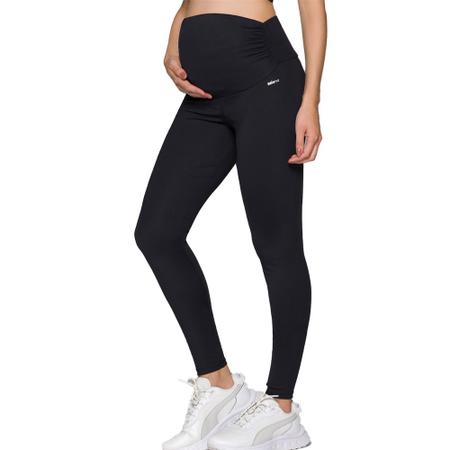 Imagem de Calça Legging Para Gestante Selene Original Lisa Básica Com Cós Alto e Anatômico Esportiva