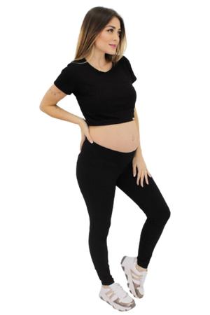 Imagem de Calça Legging Para Gestantes Roupa Mulher Grávida