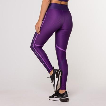 Imagem de Calça Legging Persistence Roxa Suplex Estampada Fitness Femi