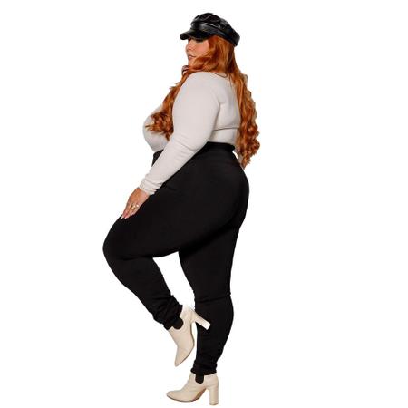 Calça Legging Plus Size Black Jeans